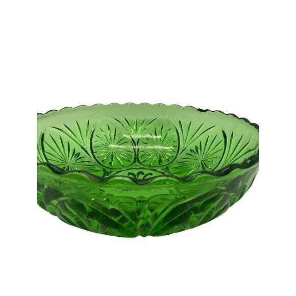 Green Medallion design Anchor‎ Hocking   Bowl - Picture 3 of 4